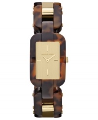 This Brit collection watch from Michael Kors flaunts the tortoise trend to a stunning effect.