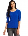 Vince Camuto Women's Allover Embellished Dolman Top, Emperor Blue, Small