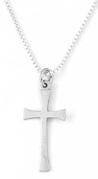 Bob Siemon Sterling Silver Latin Cross Pendant Necklace, 18