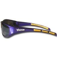 Minnesota Vikings Sunglasses Plastic Screen Printed Team Logo Rubber Team Colored Accents