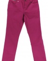 Lauren Jeans Co. Women's Slimming Modern Straight Ankle Jeans (Harbor Pink)