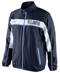 Turn up the volume and make the support of your favorite NCAA team loud and clear with this Villanova Wildcats jacket featuring Dri-Fit technology from Nike.