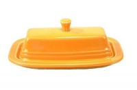 Fiesta 2-Piece Covered Butter, Tangerine