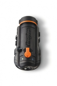 Energizer Night Strike Compact Hand Held or Hands-Free LED Light, Black/Orange