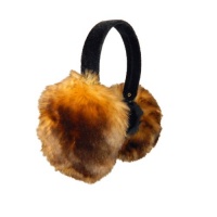 Tissavel Faux Fox Earmuffs on Velvet Band By Surell Accessories (Ombre Cognac)