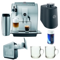 Jura Impressa Z7 One-Touch Automatic Coffee Center Refurbished + Cup Warmer Stainless Steel Black + Accessory Kit