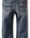 7 For All Mankind Baby-Boys Infant Bootcut Jean, Medium New York, 18 Months