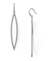 Make a statement without saying a word. You'll sparkle and shine in these ABS by Allen Schwartz pave drop earrings.