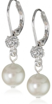 Carolee Pearl and Crystal Basics Simulated Pearl Drop Earrings