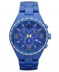 The perfect companion for your favorite jeans, this sporty adidas watch wows in blues.