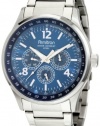 Armitron Men's 204676BLSV Stainless-Steel Multi-Function Blue Textured Dial Sport Watch