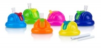 Nuby Flip Top For Cups, Colors May Vary