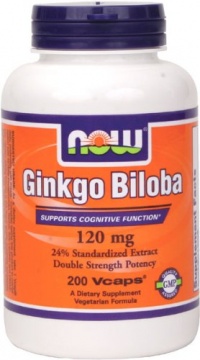 NOW Foods Ginkgo Biloba 120mg, 200 Vcaps