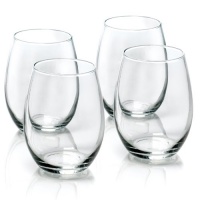 Anchor Hocking 15-Ounce 4-Piece Stemless Wine Glass Set