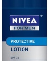 Nivea for Men Skin Essentials Protective Lotion, SPF 15,  2.5-Ounce Tubes (Pack of 4)