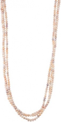 PeacHand Mauve Freshwater Cultured Pearl Endless Necklace (5-5.5mm ), 100