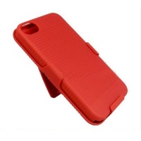 Apple Iphone 4 / Iphone 4S Shell Holster Combo Belt Clip case -Red