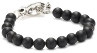 Queen Baby Black Onyx Bead with Silver Clasp Bracelet