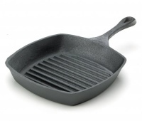 Emeril by All-Clad E9644064 Cast-Iron 10-Inch Square Grill Pan Cookware, Black