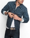 GUESS Geo-Print Denim Jacket