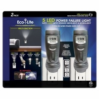 Eco-Lite 5 LED Power Failure Light- with 3 LED Auto Sensor Nightlight