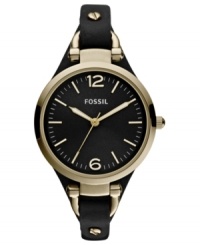 A luxe color combo shines with elegance on this Georgia collection watch, by Fossil.