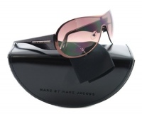 Marc by Marc Jacobs Women's MMJ 177/S 0YER Shield Sunglasses,Shy Brown Black Frame/Brown Gradient Lens,One Size