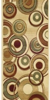 Lyndhurst Ivory/Multi Rug Size: Runner 2'3 x 14'