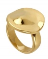 A work of art. This sculptural circle ring from Robert Lee Morris is crafted from gold-tone mixed metal and is designed leaning more toward the abstract for an outside-the-norm approach. Size 7-1/2.