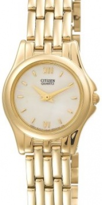 Citizen Women's EL1062-53D Gold-Tone Mother-of-Pearl Watch