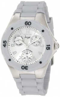 Invicta Women's 1273 Angel Grey Silicone Silver Dial Watch