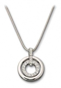 Swarovski Rhodium Pave Circle Pendant 681251