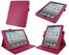 rooCASE Dual-Axis Genuine (Magenta) Leather Case for 4th Generation iPad with Retina Display / the new iPad 3rd / Apple iPad 2 (Automatically Wakes and Puts the iPad to Sleep)