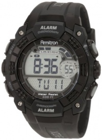 Armitron Men's 408209BLK Chronograph Black Digital Sport Watch