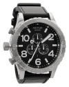 Nixon Watches - Men's The 51-30 Chrono Leather Watch in All Black