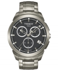 Built to last from the finest of materials, this chronograph watch from Tissot features automatic movement.