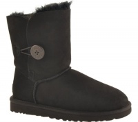 UGG Australia Women's Bailey Button Short Boots, 11, Black