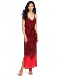 French Connection Women's Ziggy Silk Maxi Dress, Red, 6