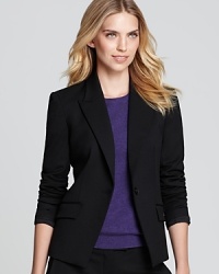 Layered with a cashmere crew this fall, this Theory blazer is the versatile piece that works with your entire wardrobe--roll up your jacket sleeves and go.