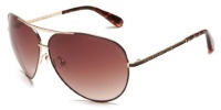 Marc by Marc Jacobs Women's MMJ 221/S 0YRI Aviator Sunglasses,Gold Frame/Brown Gradient Lens,One Size