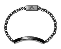 Emporio Armani EGS1349 Men's Black IP Stainless Steel Bracelet Jewelry 19 cm