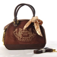 Juicy Couture Embroidery Travel Outdoor Dog Cat Pet Carrier Handbag Tote Purse Coffee