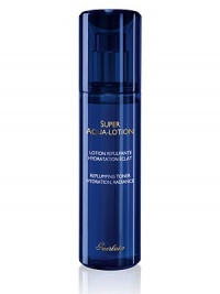 The Guerlain Super Aqua Toner is the first essential hydration step in the Super Aqua routine. This beauty toner reveals all the radiance of the complexion as soon as it is applied. The originality of its fresh and velvety texture provides incomparable softness and comfort, due to the new Aqua Complex. Intensely moisturized and fortified, the skin is left supple, plumped and visibly more luminous. 5 oz.