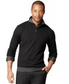 Stay solid. From jeans to dress pants, this Van Heusen sweater is the perfect layering piece.