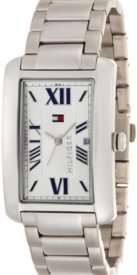 Tommy Hilfiger Men's 1710258 Classic Stainless Steel Tank Bracelet Watch