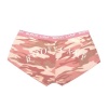 WOMEN'S BABY PINK CAMO BOOTY SHORTS