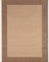 Couristan 1005/3000 Recife Checkered Field/Natural-Cocoa 2-Feet 3-Inch by 7-Feet 10-Inch Runner Rug