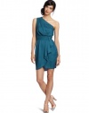 BCBGeneration Women's Pleat Flounce Dress