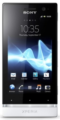 Sony Xperia U ST25A-BW Unlocked Phone with Android 2.3 OS and 3.5-Inch Touchscreen--U.S. Warranty (Black/ White)