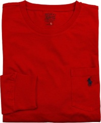 Polo Ralph Lauren Classic-Fit Crewneck Pocket Tee, Cabana Red, X-Large